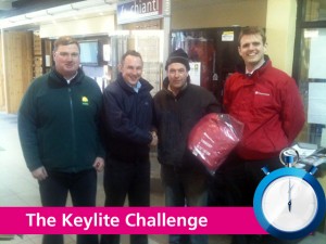 Sean Og Coyle and Colin Wells with Keylite Challenge Competitors